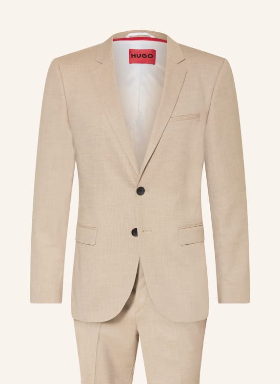 HUGO Suit ARTI/HESTEN extra slim fit BEIGE