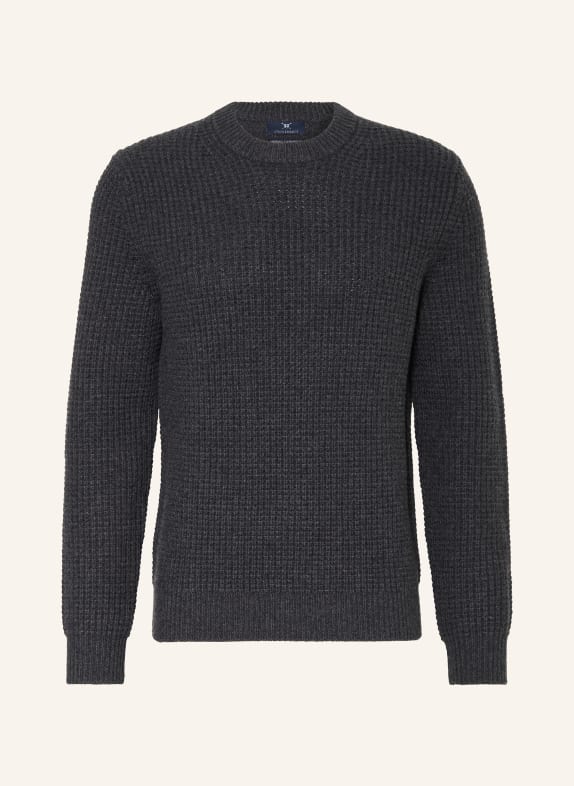 STROKESMAN'S Pullover aus Merinowolle DUNKELGRAU