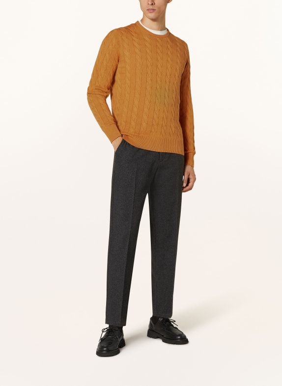 STROKESMAN'S Pullover DUNKELORANGE