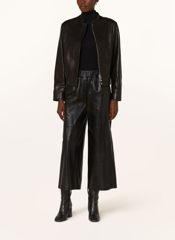 windsor. Lederblouson SCHWARZ