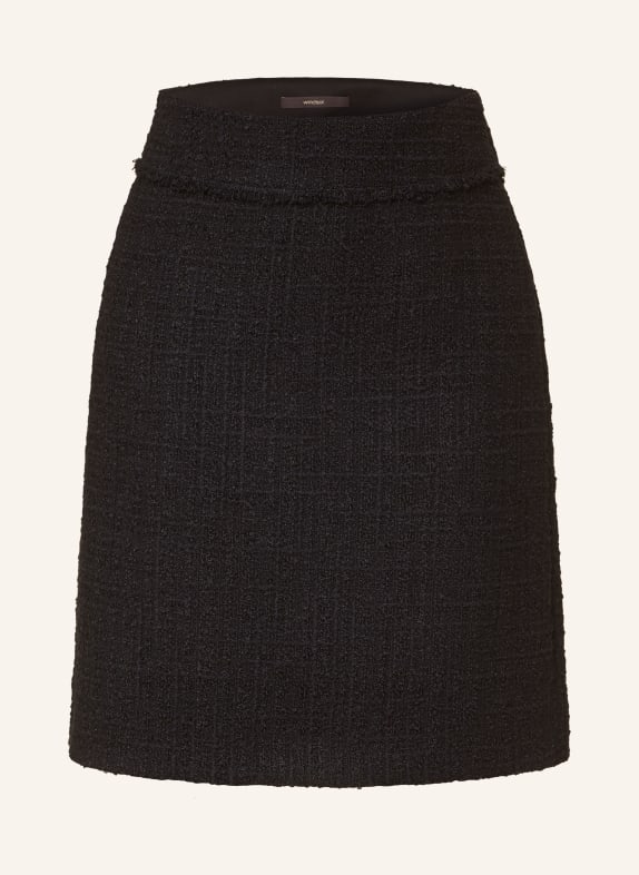 windsor. Bouclé skirt BLACK