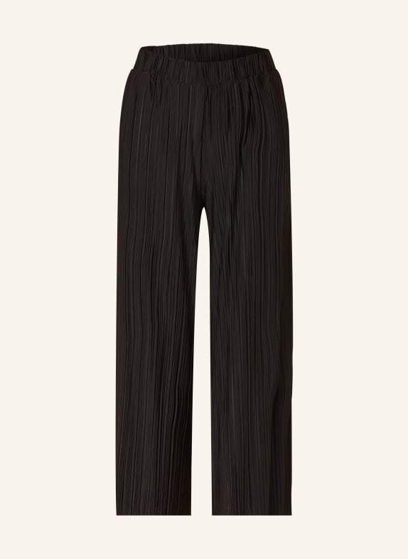 CARTOON 3/4 trousers with pleats BLACK