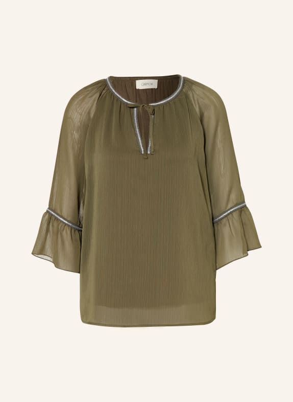 CARTOON Shirt blouse with 3/4 sleeves OLIVE