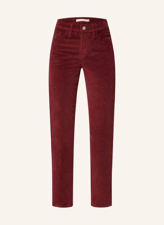 Levi's® Cordhose 314 SHAPING STRAIGHT mit Shaping-Effekt DUNKELROT