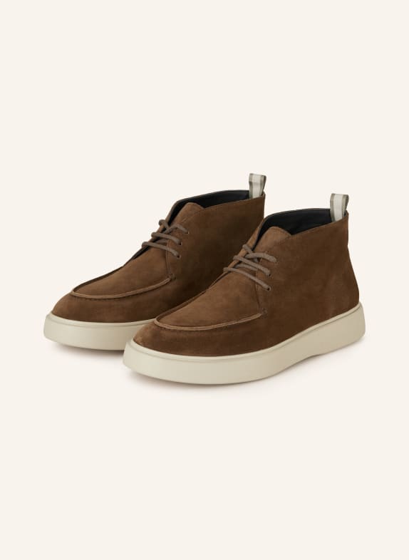 OFFICINE CREATIVE Desert-Boots FRAME TMAVĚ HNĚDÁ