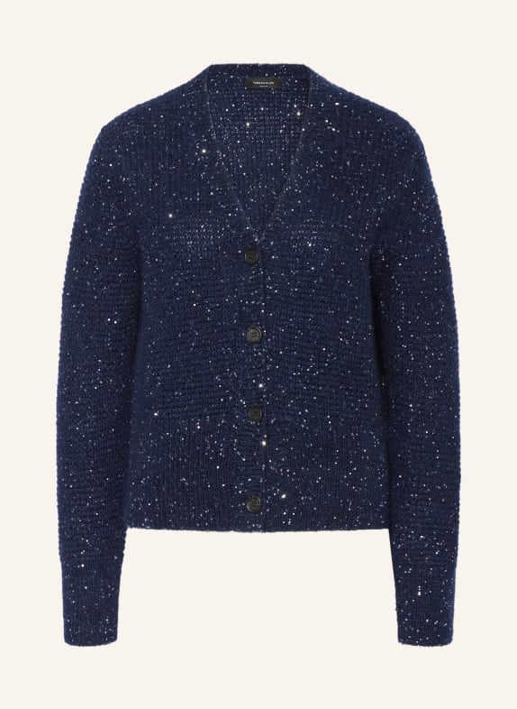 FABIANA FILIPPI Cardigan with sequins DARK BLUE