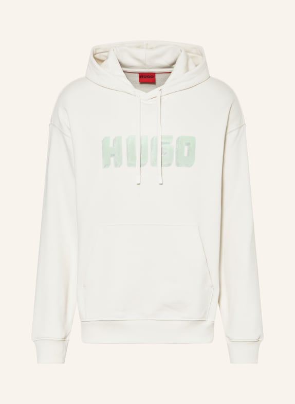 HUGO Hoodie DIQUERIO CREAM/ GREEN