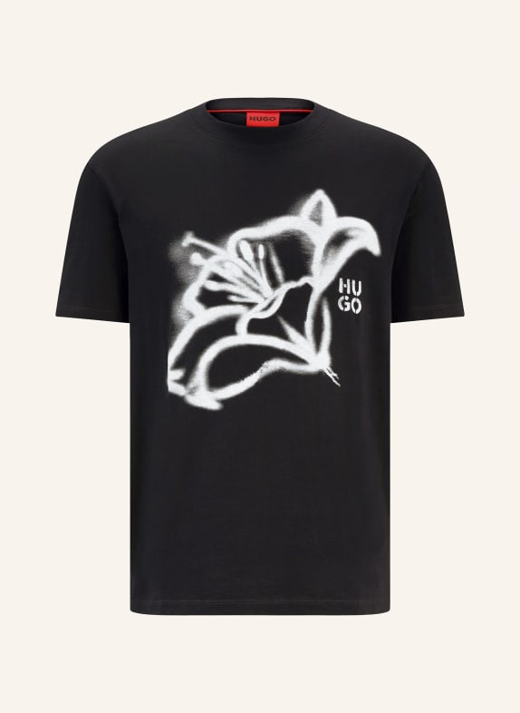 HUGO T-shirt DABLUMO BLACK