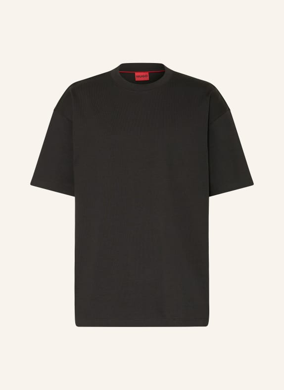 HUGO Oversized shirt DPLANITEE BLACK