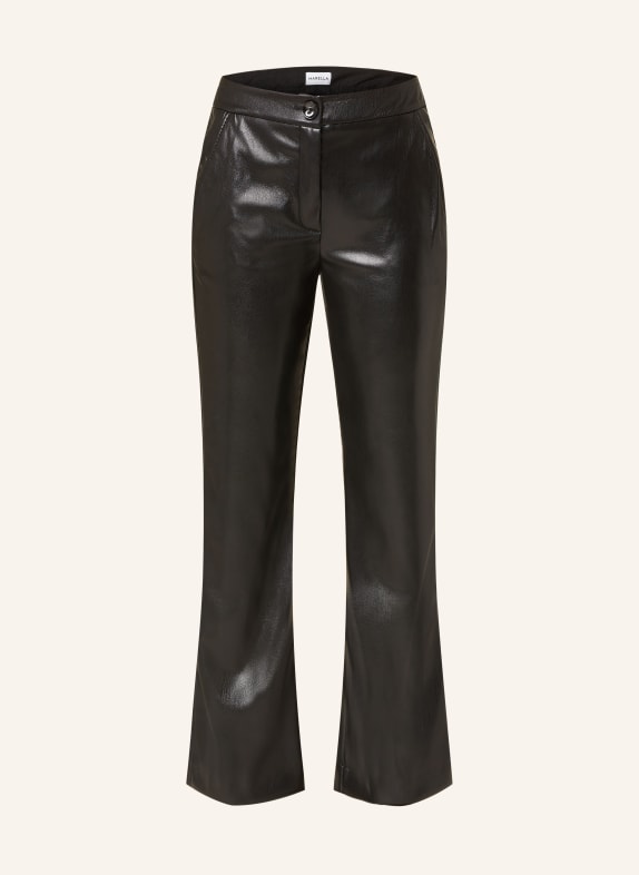 MARELLA Trousers FOGLIA in leather look BLACK