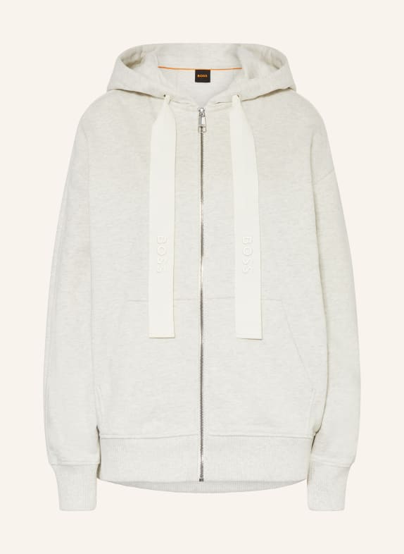 BOSS Sweat jacket EJACKY LIGHT GRAY