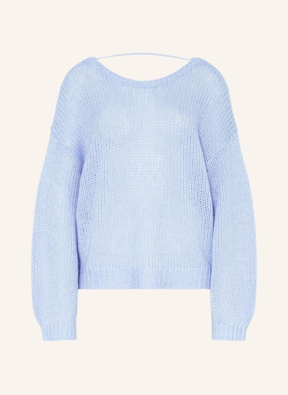 BOSS Oversized sweater FOBAIN LIGHT BLUE