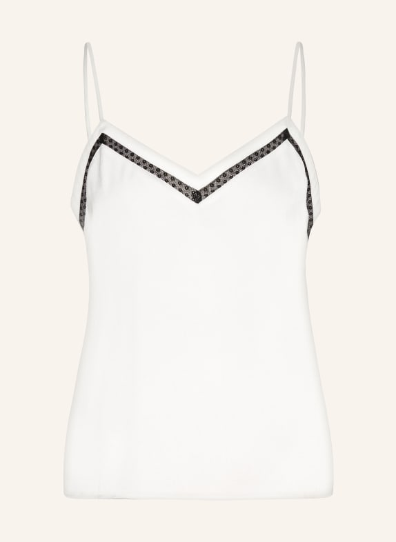 BOSS Top BERICE CREME/ SCHWARZ