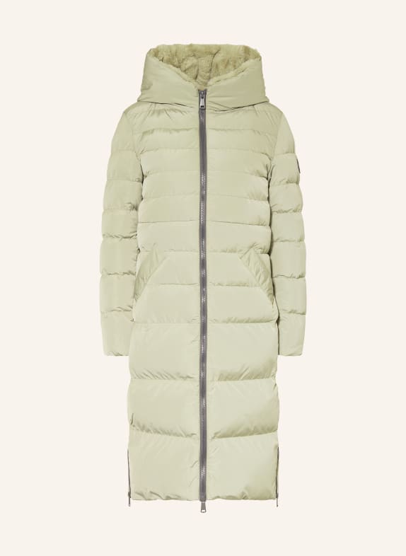 RINO & PELLE Quilted coat KEILAFUR LIGHT GREEN