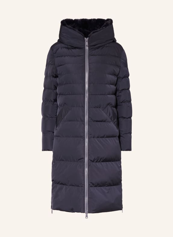 RINO & PELLE Quilted coat KEILAFUR DARK BLUE