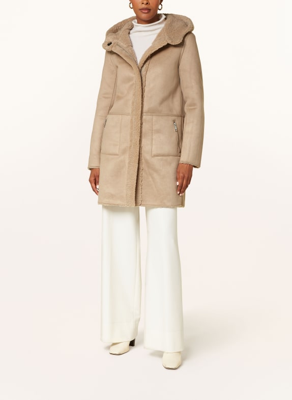 RINO & PELLE Reversible coat ALINA BEIGE