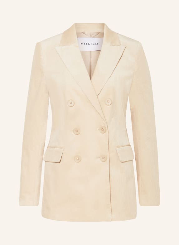 MRS & HUGS Corduroy blazer BEIGE