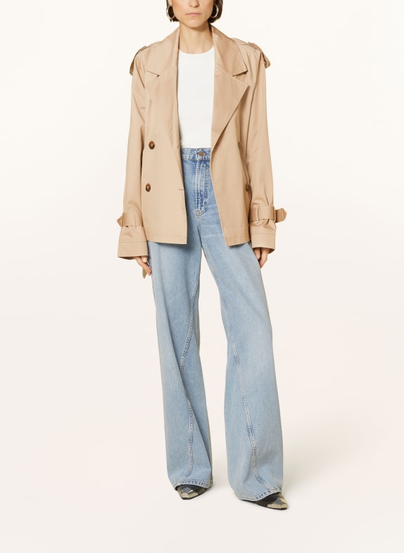 MRS & HUGS Cropped-Trenchcoat BEIGE