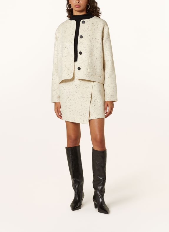 MRS 
HUGS Wickelrock ECRU / SCHWARZ