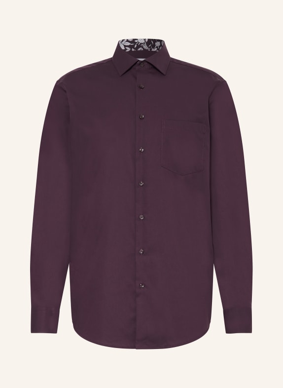 seidensticker Slim fit shirt with French cuffs DARK PURPLE