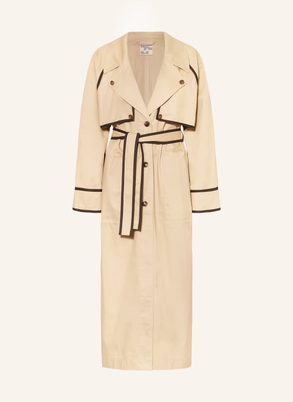 BAUM UND PFERDGARTEN Trench coat DEONA BEIGE/ DARK BROWN