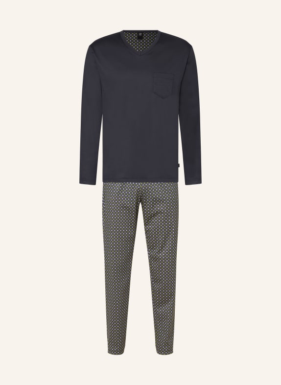 CALIDA Pajamas ELEGANT DREAMS GRAY/ YELLOW/ WHITE