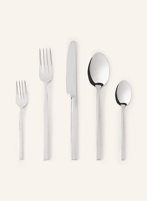 Westwing Collection 20-tlg. Besteck-Set SHINE SILBER