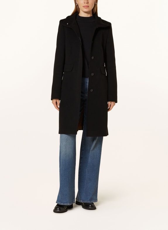 FUCHS SCHMITT Wool coat BLACK