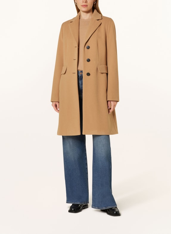 FUCHS SCHMITT Wool coat CAMEL