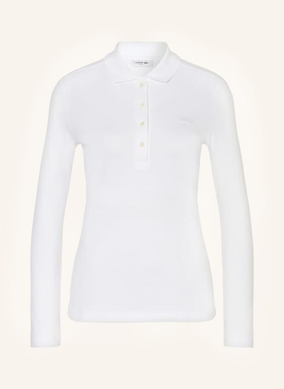 LACOSTE Piqué-Poloshirt WEISS