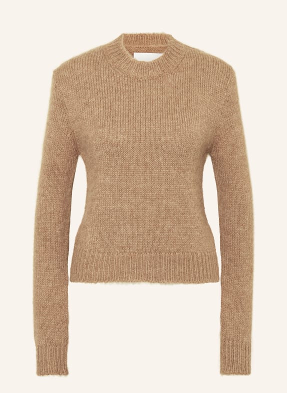 JIL SANDER Alpaka-Pullover BRAUN