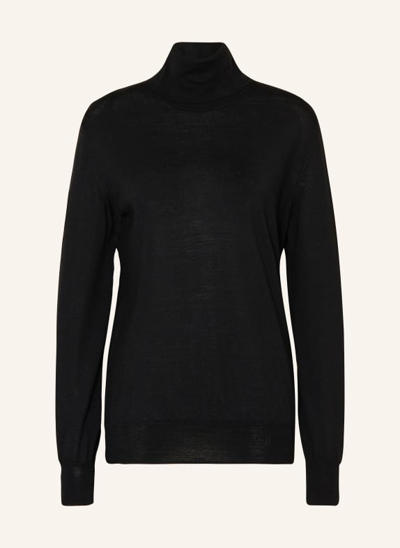 JIL SANDER Turtleneck sweater BLACK