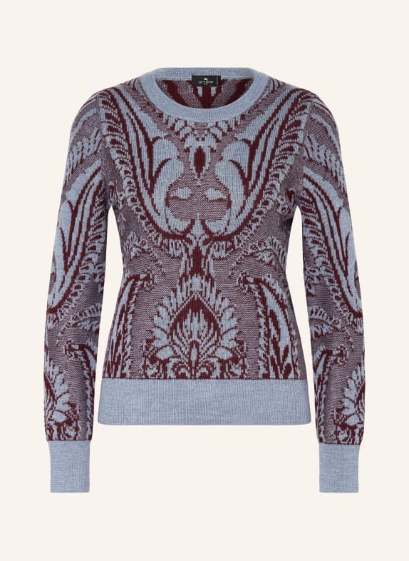 ETRO Pullover BLAU/ DUNKELROT