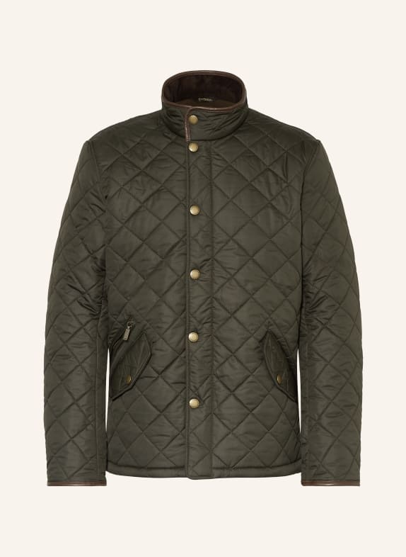 Barbour Steppjacke POWELL DUNKELGRÜN