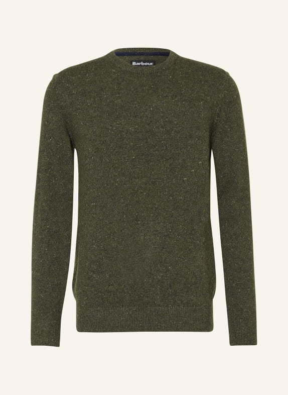 Barbour Sweater TISBURY DARK GREEN