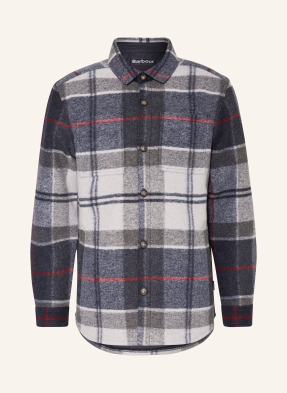 Barbour Overshirt DUNKELBLAU/ GRAU/ DUNKELROT