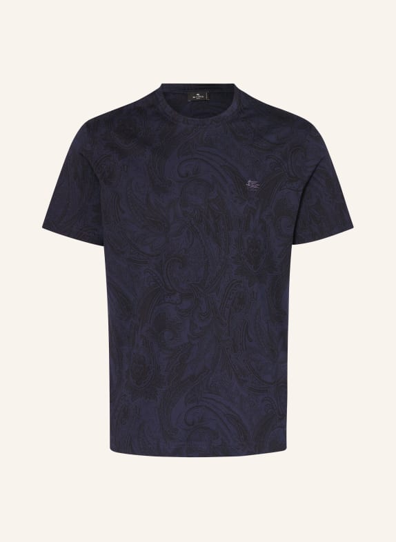 ETRO T-shirt GRANATOWY