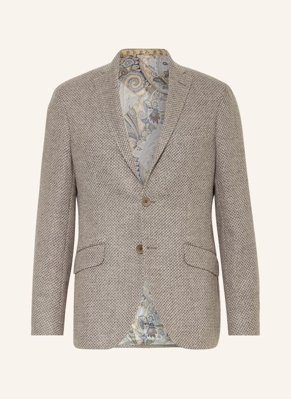 ETRO Sakko Slim Fit GRAU/ WEISS