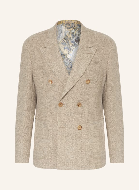 ETRO Marynarka z dzianiny slim fit M0131 
BEIGE