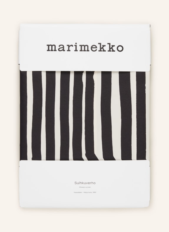 marimekko Duschvorhang KALASÄÄSKI WEISS/ DUNKELGRAU