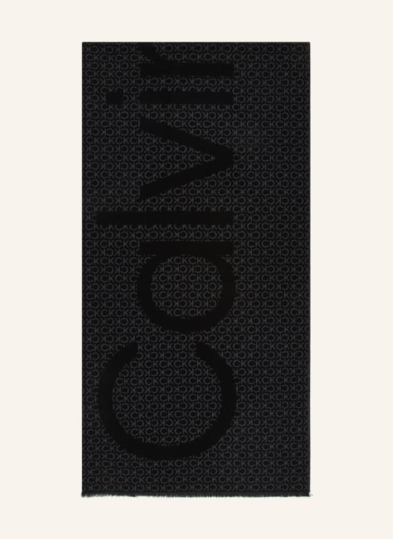 Calvin Klein Schal SCHWARZ/ GRAU