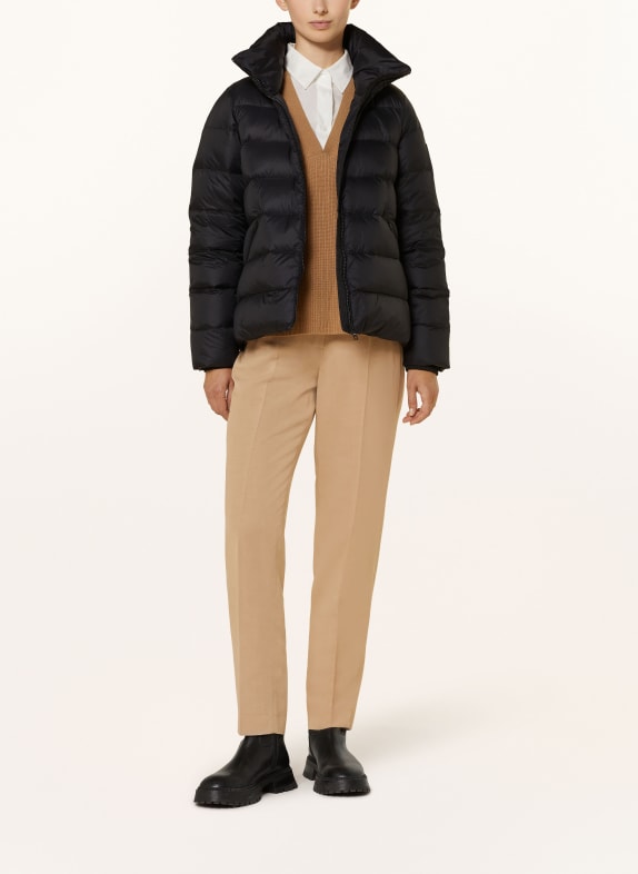 TOMMY HILFIGER Down jacket with removable hood BLACK