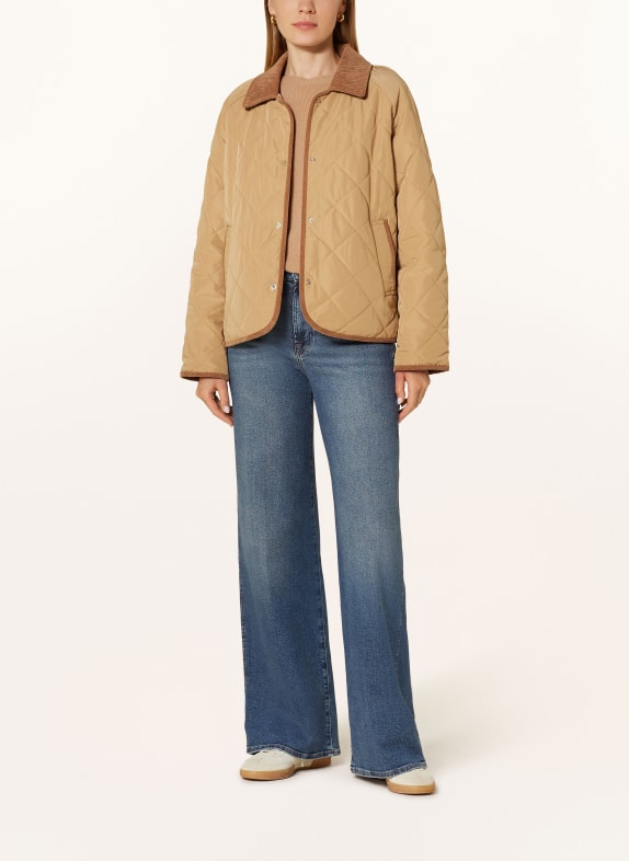 TOMMY HILFIGER Steppjacke zum Wenden CAMEL / COGNAC