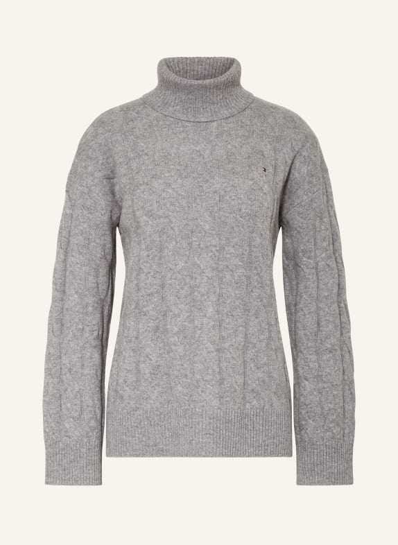 TOMMY HILFIGER Rollkragenpullover GRAU