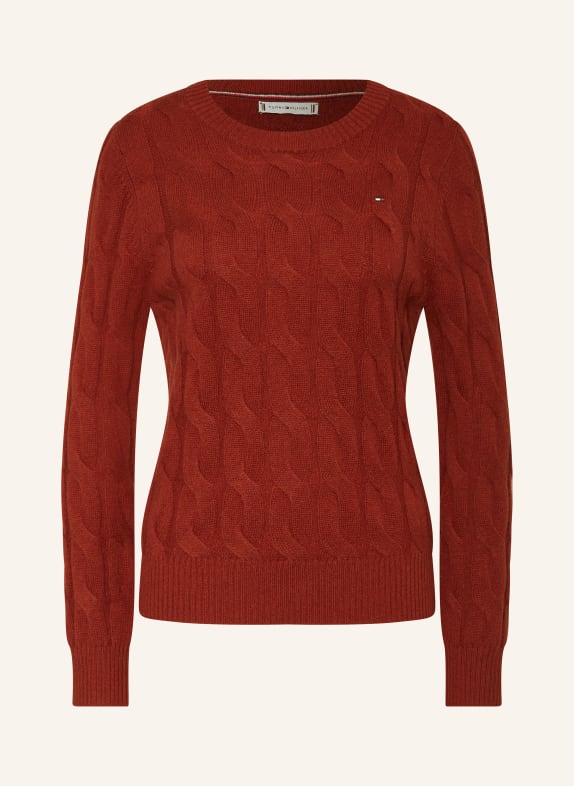 TOMMY HILFIGER Pullover DUNKELORANGE