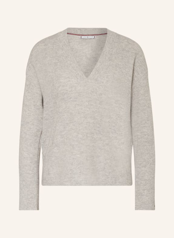 TOMMY HILFIGER Pullover HELLGRAU