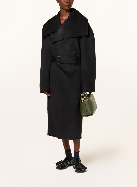 JW ANDERSON Wool coat BLACK