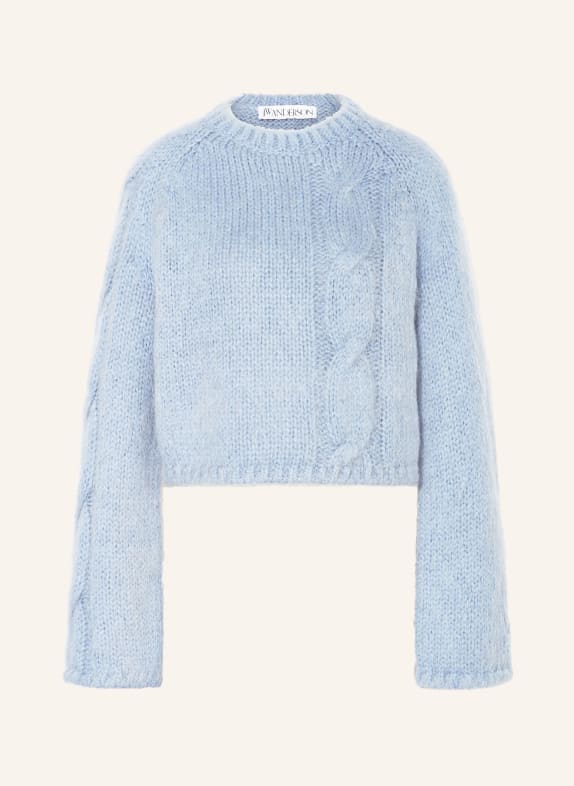 JW ANDERSON Cropped sweater LIGHT BLUE