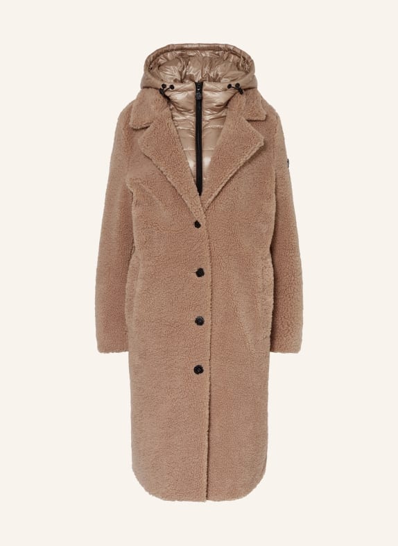 FRIEDA & FREDDIES Teddy coat GINEZ with removable trim BEIGE