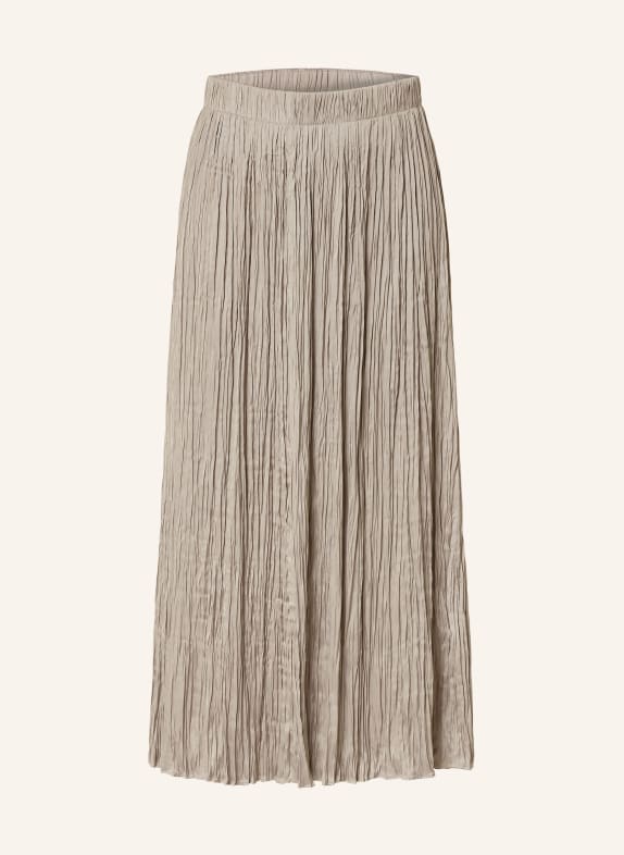 oui Pleated skirt TAUPE